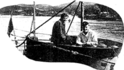 Foto: Willi Seiß im Krieg, als Funker bei der U-Boot-Waffe (a.d. Bild mit heller Kleidung, rechts)